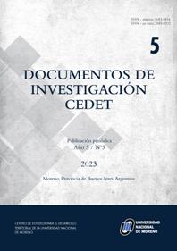 Ver Núm. 5 (5): DOCUMENTOS DE INVESTIGACIÓN CEDET